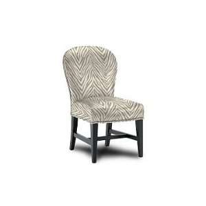   Maxwell Side Chair, Zebra Herringbone, Graphite Furniture & Decor