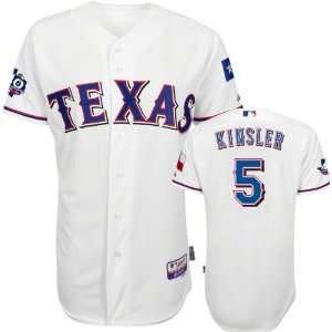  Ian Kinsler Jersey: Adult Majestic Home White Authentic 