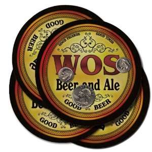  Wos Beer and Ale Coaster Set: Kitchen & Dining