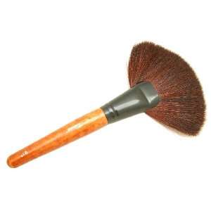 Large Cosmestic Makeup Fan Powder Brush, Make up Accessories, Brown 