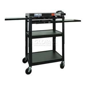   Buhl Audio Visual Cart With Two Side Pull Out Shelves: Office Products