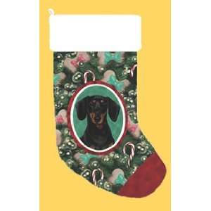  Dachshund Black Tan Smooth Christmas Stocking Everything 