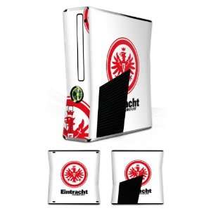   Microsoft Xbox 360 Slim   Eintracht Frankfurt weiss rot Design Folie