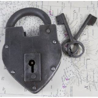  5 Antique Replica Lock  Iron and Brass   Padlock with 