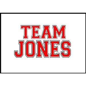  Jones Name New Computer Mousepad/mouse Pad with Team Jones 