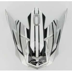    AFX Helmet Peak , Color Silver Multi 0132 0424 Automotive