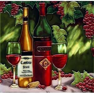   Stand   Red & White Wine Bottles & Glasses (BD 0534): Home & Kitchen