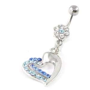  Body piercing Love blue. Jewelry