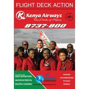  Flight Deck Action  Kenya Airways B737 800  Cockpit DVD 