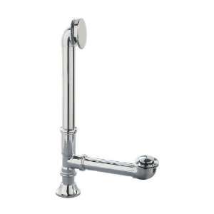   Chrome Flexible Leg Tub Drain with Toe Tap C FDRN PC