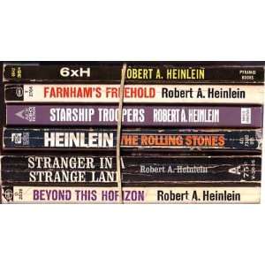  6 Heinlein PB Novels Lot [Six Stories By Heinlein/Farnham 