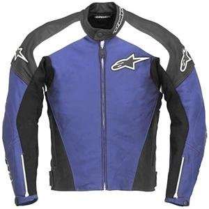    Alpinestars TZ 1 Leather Jacket   46/Blue/White/Black: Automotive
