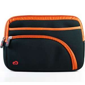   Retro Sleeve for 10 Inch Portable Laptop (Black/Orange): Electronics