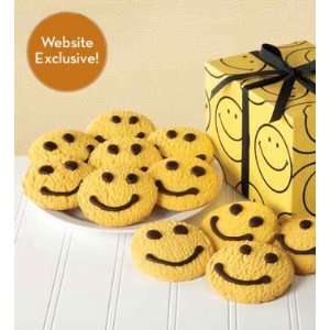 Smiley Face Butter Cookies Gift Box Grocery & Gourmet Food