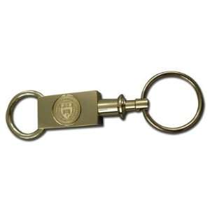Wellesley College Blue Prides Gold Plated Sectional Keyring  