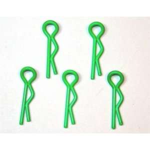  SMALL BODY CLIP 1/10   FLUORESCENT GREEN   5PCS 