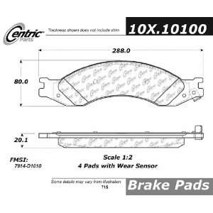  Centric Parts, 100.10100, OEM Brake Pads Automotive