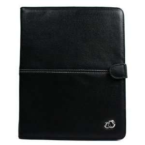 Black Melrose Magnetic Flap Canvas Case with Multi angle 