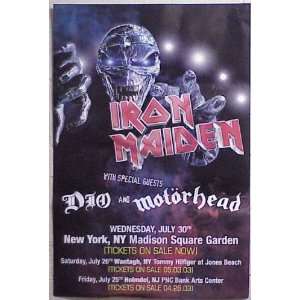  IRON MAIDEN NY Madison Square Garden Poster 24x36 