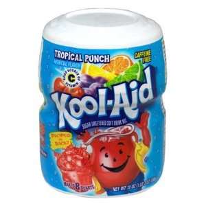 Kool Aid Drink Mix, Tropical Punch, 19: Grocery & Gourmet Food