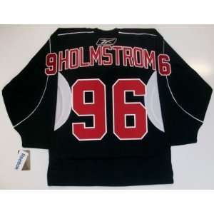  Tomas Holmstrom Detroit Red Wings Black Rbk Jersey: Sports 