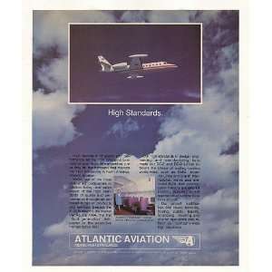  1977 Atlantic Aviation 1124 Westwind Business Jet Print Ad 