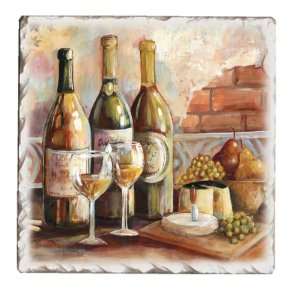  CounterArt Tumbled Tile Tuscan Pinot Coasters, Set of 4 