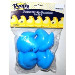   Candy Container, Set of 4, Blue Chicks (1 Set): Everything Else