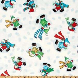  44 Wide Snow Babies Snow Angels White Fabric By The Yard 