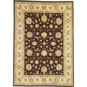  811 x 126 Brown Hand Knotted Wool Ziegler Rug: Furniture 