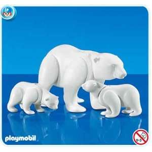  Playmobil Polar Bear with Cubs: Toys & Games