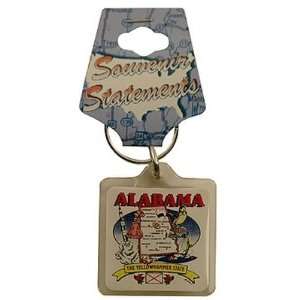    Alabama Keychain Lucite State Map Case Pack 96 