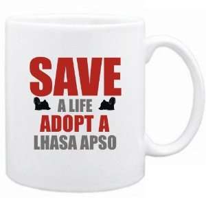  New  Save A Life , Adopt A Lhasa Apso  Mug Dog: Home 