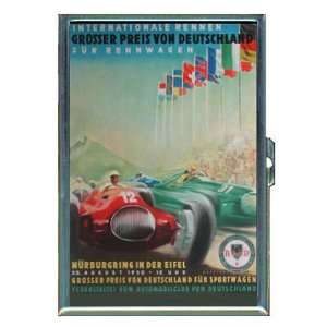 Auto Racing 1930s Germany Ad ID Holder, Cigarette Case or Wallet: MADE 