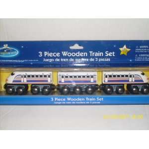 Imaginarium 3 Piece Wooden Train Set Toys & Games