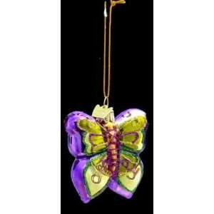  Kurt S. Adler Noble Gems Purple and Yellow Butterfly 