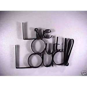  Live Out Loud Word Art Wall Decor Home Sign