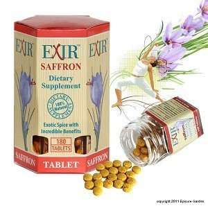  Exir Saffron 15mg by Epicure Garden   180 Tablets Health 