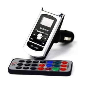 MuffinMan Silver & Black Wireless MP3 Player FM transmitter with 