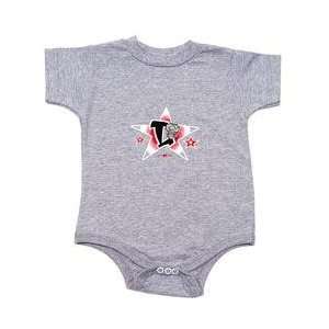 Old Time Sports Lansing Lugnuts Infant One Piece Bodysuit   Steel 18 