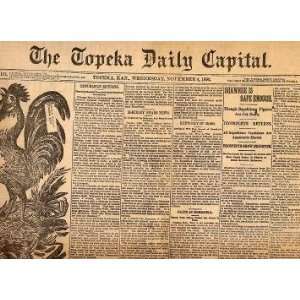   Daily Capitol Front Page Issues 1896 to 1964 Special Issue Newspaper