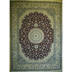    10x13 Hand Knotted Nain Persian Rug   101x137: Home & Kitchen
