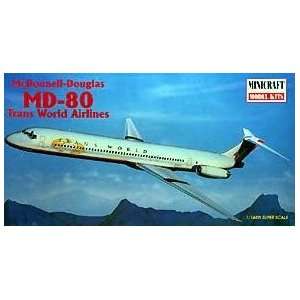  Minicraft 1/144 McDonnell Douglas MD80 Trans World 