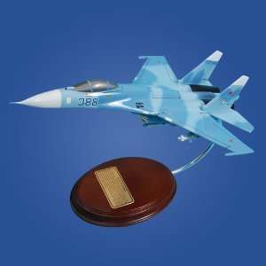SU 27 Flanker Quality Desktop Wood Model Plane / Russian Air Force Air 