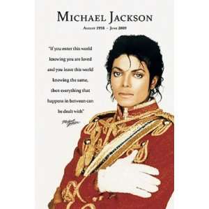  Image Conscious Publisher: 24W by 36H : Michael Jackson   Love 