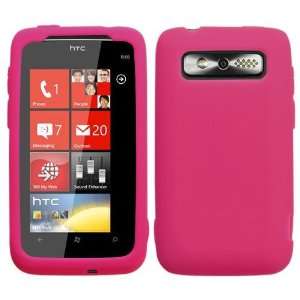  HTC 7 TROPHY 6985 T8686 PINK SILICONE CASE: Cell Phones 
