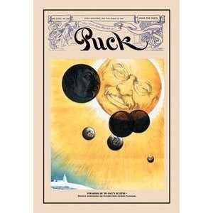 Puck Magazine: Speaking of Todays Eclipse   12x18 Framed Print in 