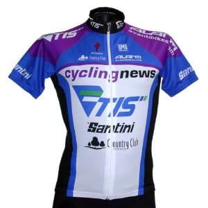    Santini Team TIS Cycling News Jersey Size L: Sports & Outdoors