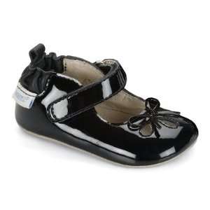  Robeez RL30602 BLACK Girls Mini Shoez Patent Mary Jane 