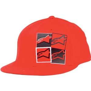  Alpinestars Fours 210 Mens Fitted Fashion Hat/Cap   Red 